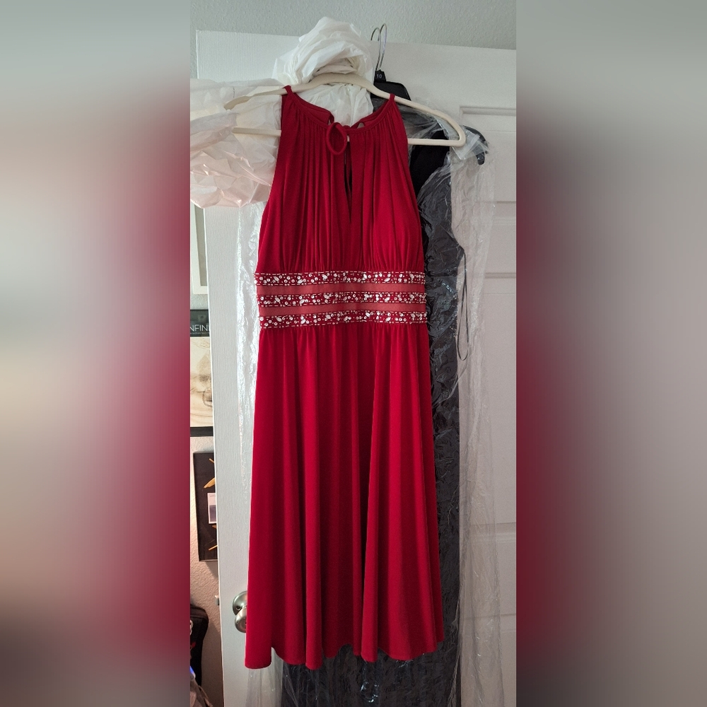 Elegant Red Evening Gown